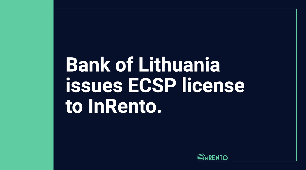 Bank of Lithuania issues ECSP license to InRento